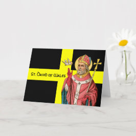 ウェールズの聖ダビデ(P 001)とその国旗 カード