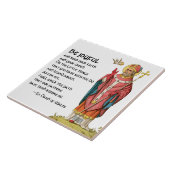 ウェールズの聖ダビデ(P 001)有名引用文 タイル (側面)