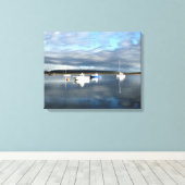 ウェールズの見解 キャンバスプリント (インサイチュ (ウッドフロア))