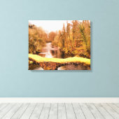 ウェールズの見解 キャンバスプリント (インサイチュ (ウッドフロア))