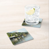 ウェールズの見解 スクエアペーパーコースター (インサイチュ)