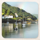 ウェールズの見解 スクエアペーパーコースター (正面)