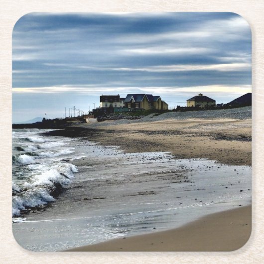 ウェールズの見解 スクエアペーパーコースター (正面)