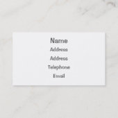 ウェールズの見解 名刺 (裏面)