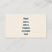 ウェールズの見解 名刺 (裏面)