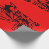 ウェールズの赤いウェールズのドラゴン。 ラッピングペーパー (角)