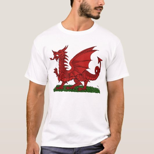 ウェールズの赤龍 Tシャツ (正面)