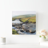 ウェールズの風景 スクエア壁時計 (ホーム)