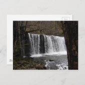 ウェールズのBrecon標識の滝の国 ポストカード (正面/裏面)