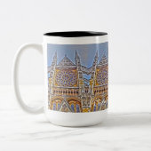 ウェールズのCistercian修道院、古代Tintern Abbey ツートーンマグカップ (左)