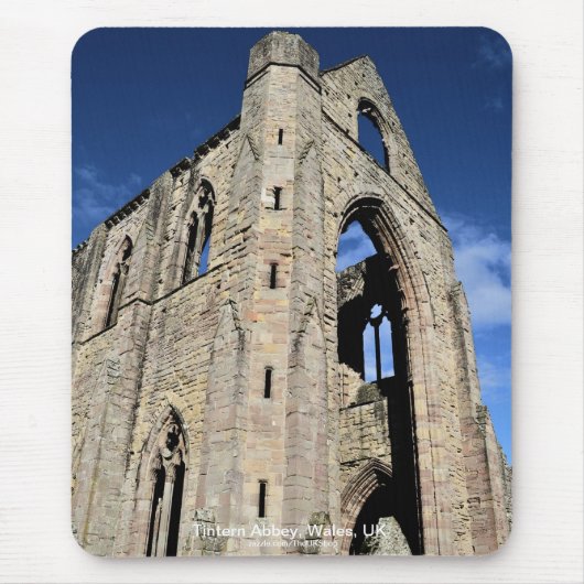 ウェールズのCistercian修道院、古代Tintern Abbey マウスパッド (正面)