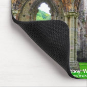 ウェールズのCistercian修道院、古代Tintern Abbey マウスパッド (コーナー)