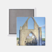 ウェールズのCistercian修道院、古代Tintern Abbey マグネット (正面/裏面)