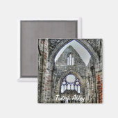 ウェールズのCistercian修道院、古代Tintern Abbey マグネット (正面/裏面)