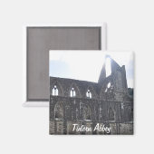 ウェールズのCistercian修道院、古代Tintern Abbey マグネット (正面/裏面)