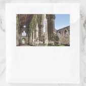 ウェールズのCistercian修道院、古代Tintern Abbey 長方形シール (バッグ)