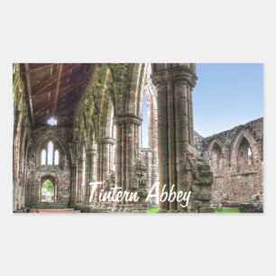 ウェールズのCistercian修道院、古代Tintern Abbey 長方形シール