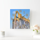 ウェールズのCistercian修道院、Tintern Abbey スクエア壁時計 (ホーム)