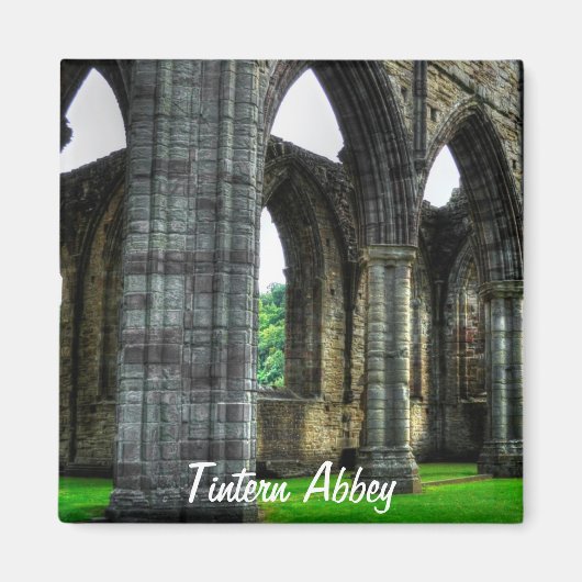 ウェールズのCistercian修道院、Tintern Abbey マグネット (正面)