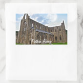 ウェールズのCistercian修道院、Tintern Abbey 長方形シール (バッグ)