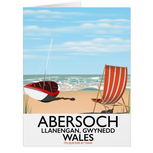 ウェールズのGwyneddにあるAbersoch Llanengan旅行ポスター (正面)