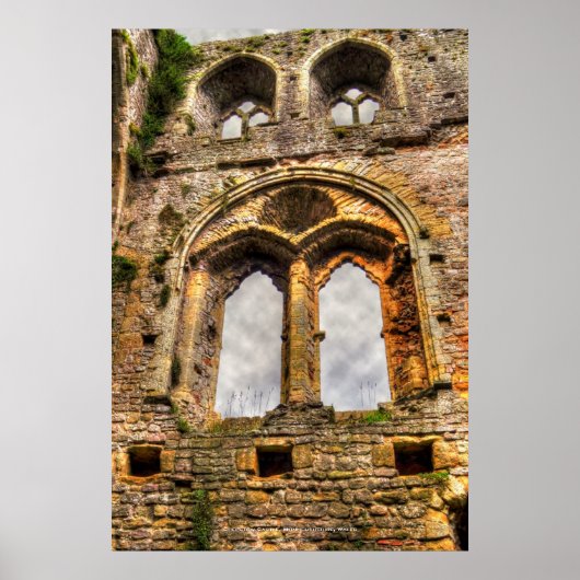 ウェールズのMonmoutshire、Chepstow Castle Window II ポスター (正面)
