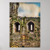 ウェールズのMonmoutshire、Chepstow Castle Windows ポスター (正面)