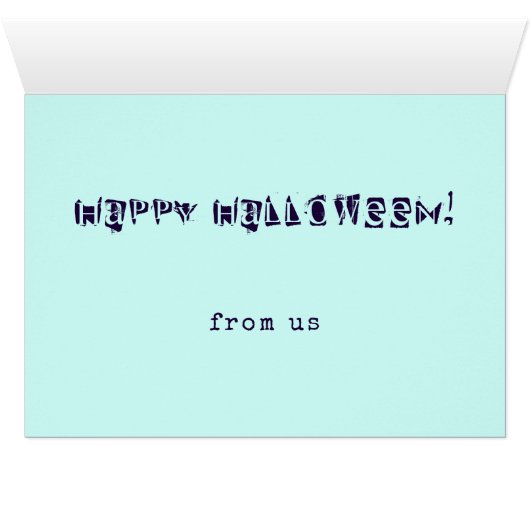 ウェールズのNewtown, Powys, Walesからのハロウィーンの挨拶 (内部横(下))