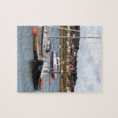 ウェールズのRiver Conwyにボート ジグソーパズル (横)