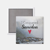 ウェールズはスノードンランドスケープを征服ウェルシュストリーム マグネット (正面/裏面)