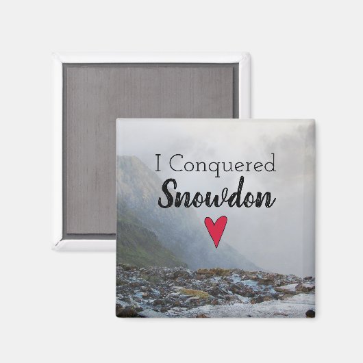 ウェールズはスノードンランドスケープを征服ウェルシュストリーム マグネット (正面/裏面)