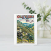 ウェールズへのヴィンテージ旅行 ポストカード (スタンド正面)