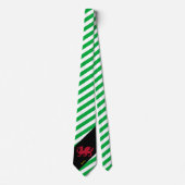 ウェールズストライプズTie, dragon business Wesh Flag ネクタイ (正面)