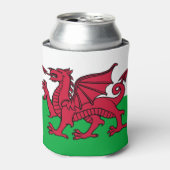 ウェールズドラゴン国旗、ケルト・ウェールズ国旗 缶クーラー (缶正面)