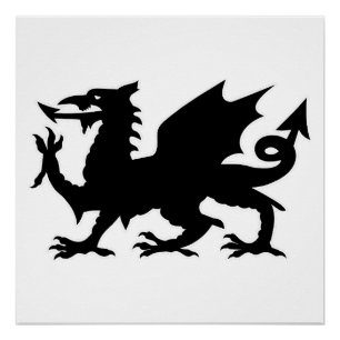 ウェールズドラゴン旗, ウェールズのドラゴン旗, イングランド ポスター