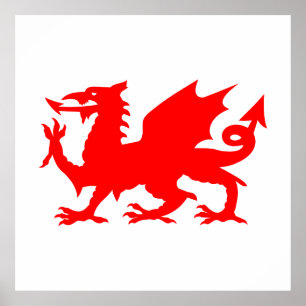 ウェールズドラゴン旗, ウェールズのドラゴン旗, イングランド ポスター