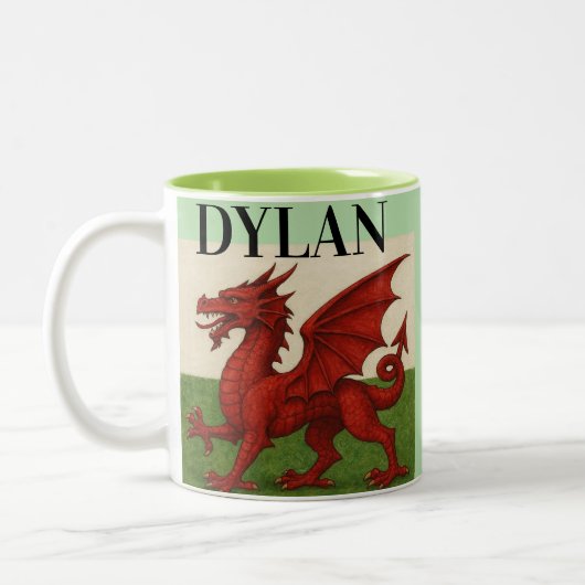 ウェールズドラゴン コーヒーマグ ツートーンマグカップ (左)