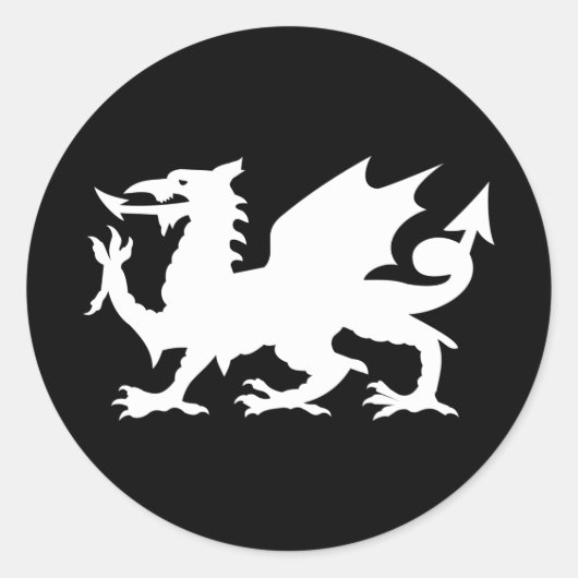 ウェールズドラゴン ラウンドシール (正面)