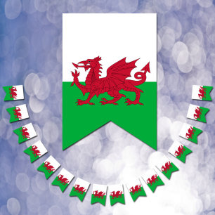 ウェールズパーティーバナー、ウェールズ国旗/Cymru Weddings バンティングフラッグ