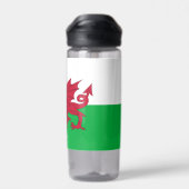 ウェールズボトル愛国的ウェールズ国旗 ウォーターボトル (背面)