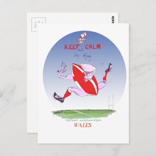 ウェールズラグビー, トニー・フェルナンデス ポストカード (正面/裏面)