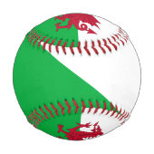 ウェールズ国旗とウェールズのスポーツ/Cymru野球ボール 野球ボール (裏面)