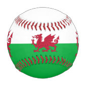 ウェールズ国旗とウェールズのスポーツ/Cymru野球ボール 野球ボール (正面)