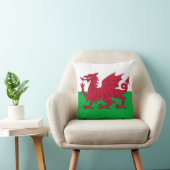 ウェールズ国旗のアメリカのMoJo枕 クッション (椅子)