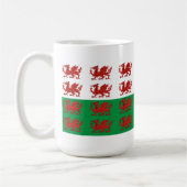 ウェールズ国旗のマグカップ コーヒーマグカップ (左)