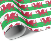 ウェールズ国旗のラッピング紙 ラッピングペーパー (ロールコーナー)