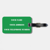 ウェールズ国旗のワールドカップ2022サッカーサッカー ラゲッジタグ (裏面横)