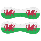 ウェールズ国旗を持つ愛国的なソフトボール ソフトボール (パネル)