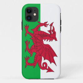 ウェールズ国旗を持つIPhone 5ケース iPhone 11 ケース