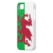 ウェールズ国旗を持つIPhone 5ケース Case-Mate iPhoneケース (裏面左)